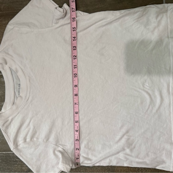 American Eagle Outfitters Classic mini mid rise soft pink Tee - Picture 4 of 6